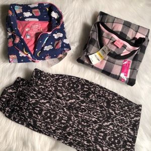 Pillow talk and Jenni pajama shirts with pants NWT